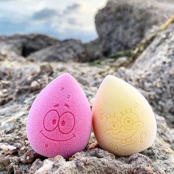 Juno & Co Spongebob Microfiber Beauty Sponge Blender Set & Cleanser BNIB - Picture 7 of 16